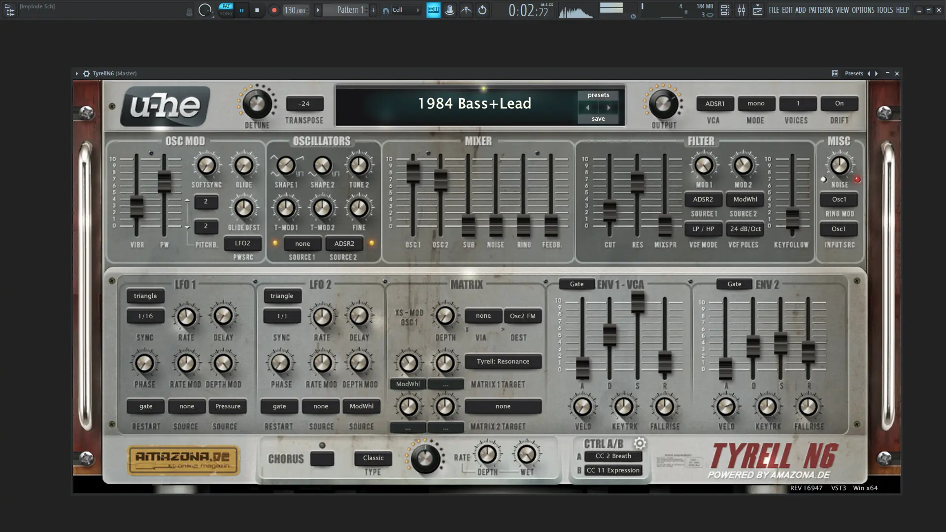 Программный интерфейс u-he - TyrellN6 3.0.0 rev.16947 Beta VSTi, VSTi 3, AAX, CLAP (x86 x64) [En]