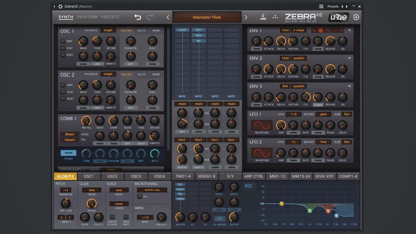 Программный интерфейс u-he - Zebra Legacy 2.9.4 VSTi, VSTi 3, AAX (x86 x64) [En]
