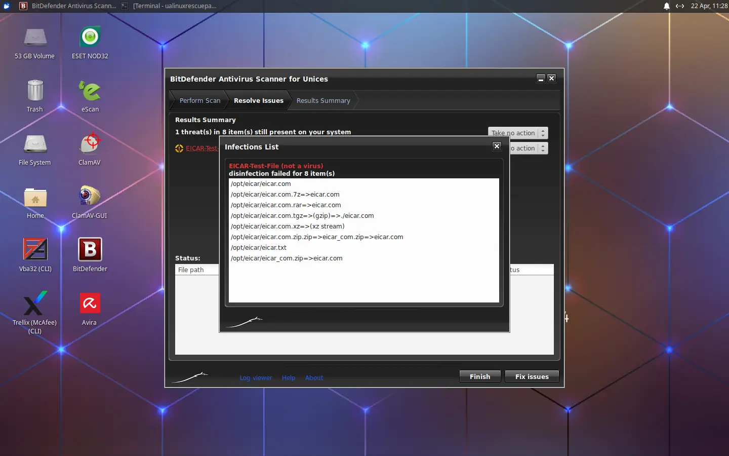 Программный интерфейс UALinux RescuePack v.25.04