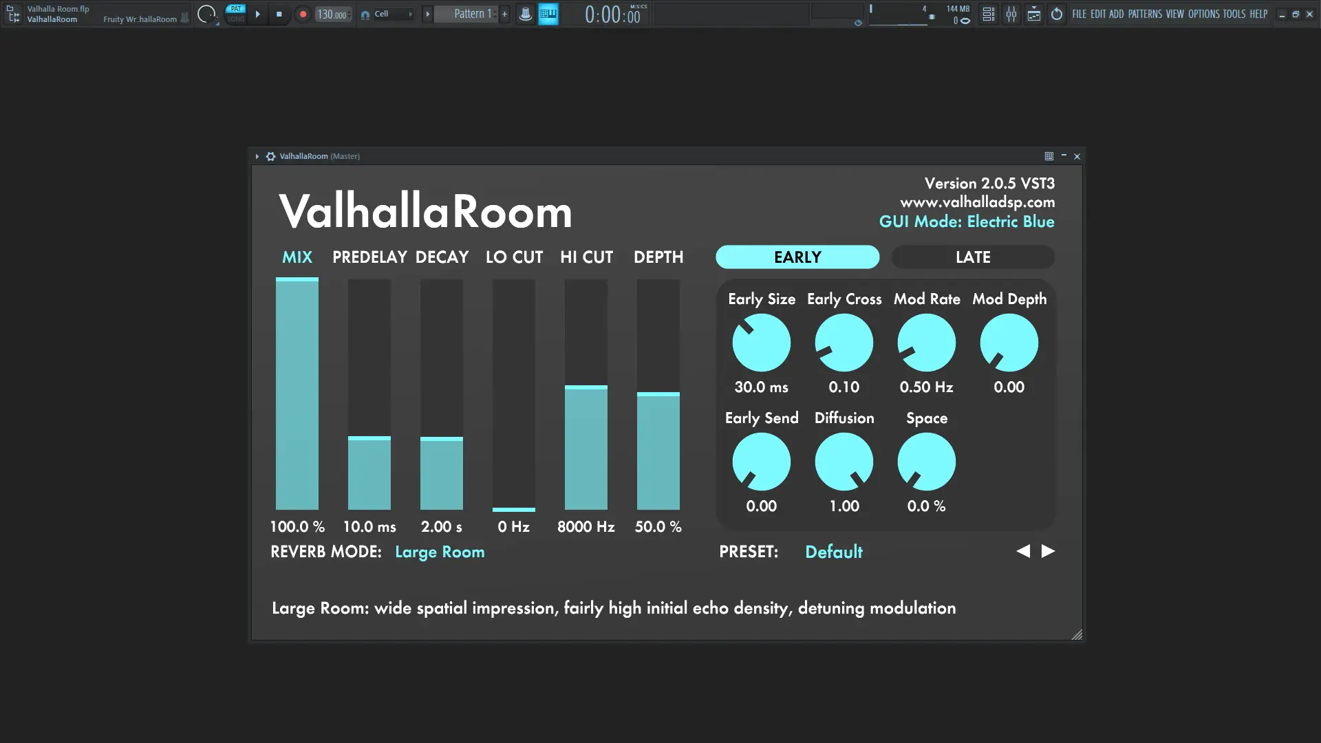 Программный интерфейс Valhalla DSP - Valhalla Room 2.0.5 VST, VST3, AAX (x64) [En]