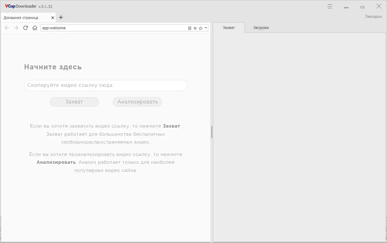 Программный интерфейс VCap Downloader 0.1.32.6555 RePack (& Portable) by elchupacabra [Multi Ru]