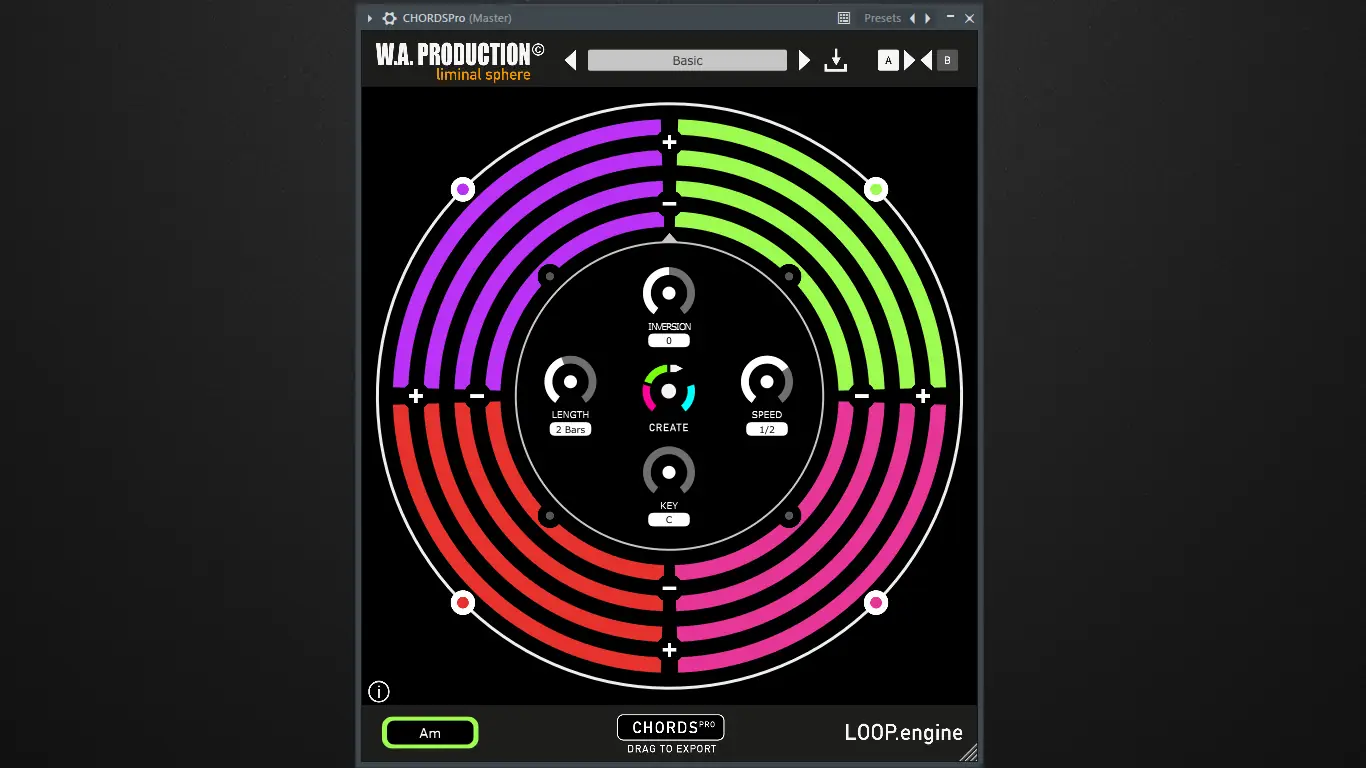 Программный интерфейс W.A.Production - CHORDS Pro 1.0.0 VSTi, VSTi3, AAX (x64) [En]