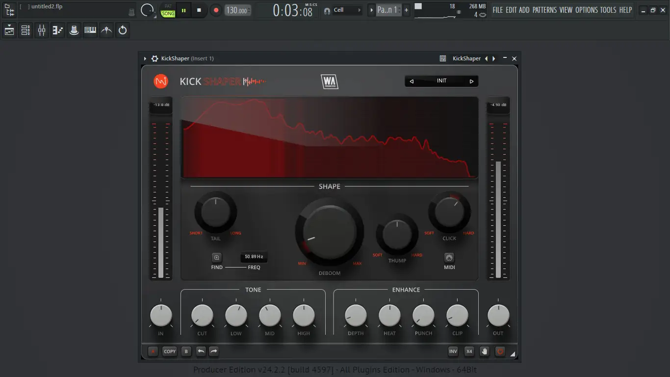 Программный интерфейс W.A. Production - KickShaper 1.0.1 VST, VST 3, AAX (x86 x64) RePack by BUBBiX [En]
