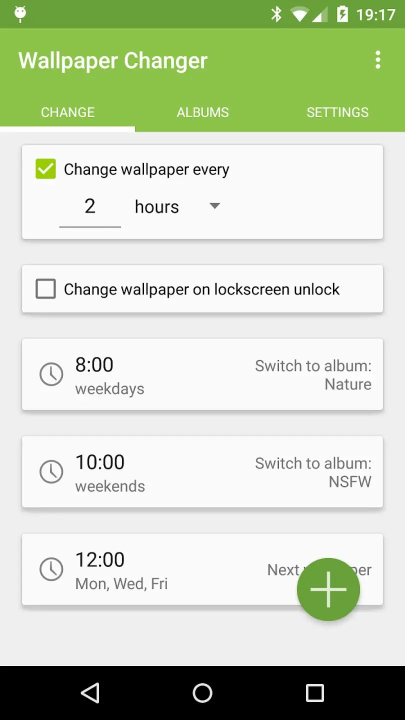 Программный интерфейс Wallpaper Changer Premium 4.9.3 (2021) Android