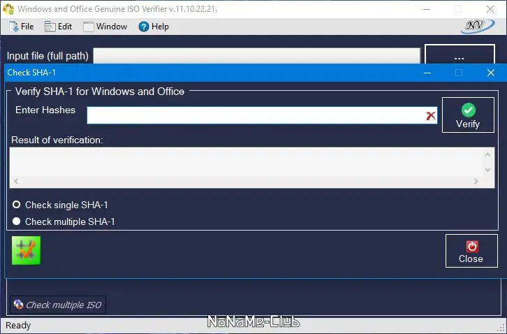 Программный интерфейс Windows and Office Genuine ISO Verifier 11.10.22.21 Portable [En]