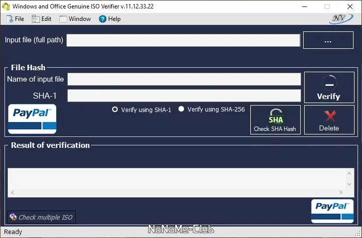 Программный интерфейс Windows and Office Genuine ISO Verifier 11.12.33.22 Portable [En]
