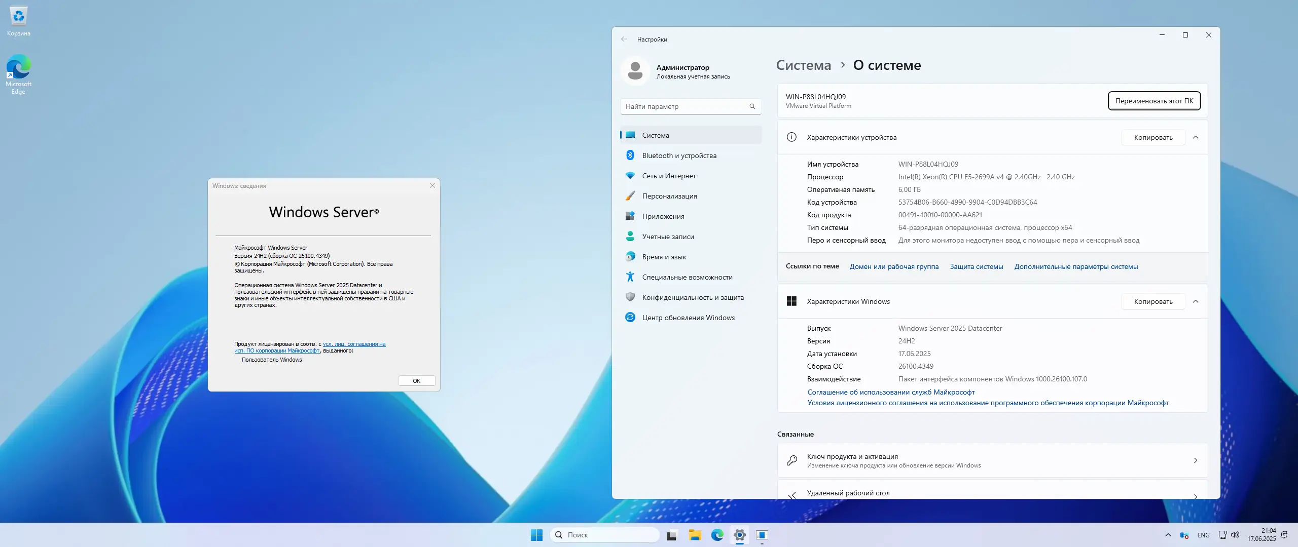 Программный интерфейс Windows Server 2025 LTSC [10.0.26100.4349], Version 24H2 (Updated June 2025) - Оригинальные образы от Microsoft MSDN [Ru En]