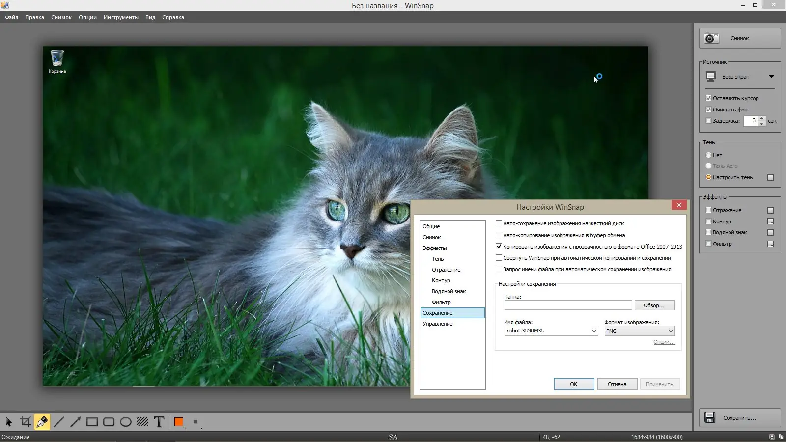 Программный интерфейс WinSnap 4.6.0 (2017) RePack & Portable by KpoJIuK