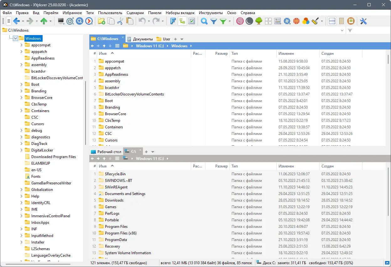 Программный интерфейс XYplorer 25.00.0200 RePack (& Portable) by elchupacabra [Multi Ru]