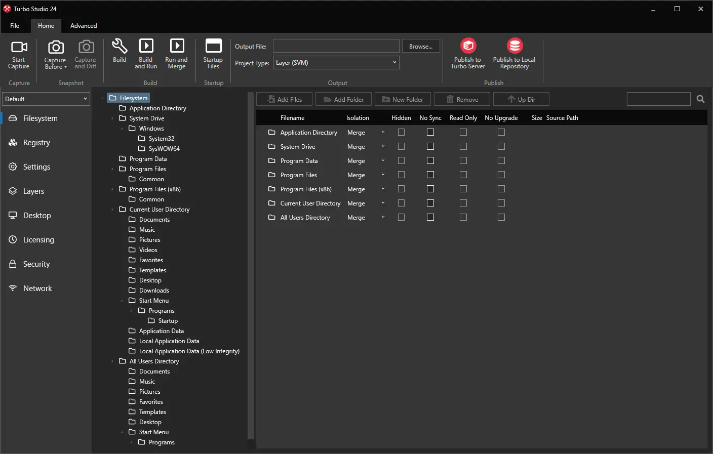 Работа с приложением