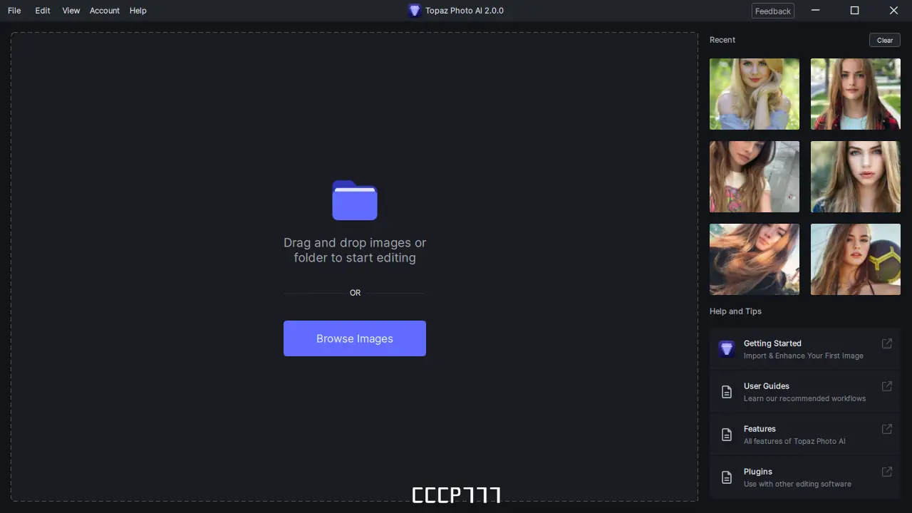 Работа с приложением