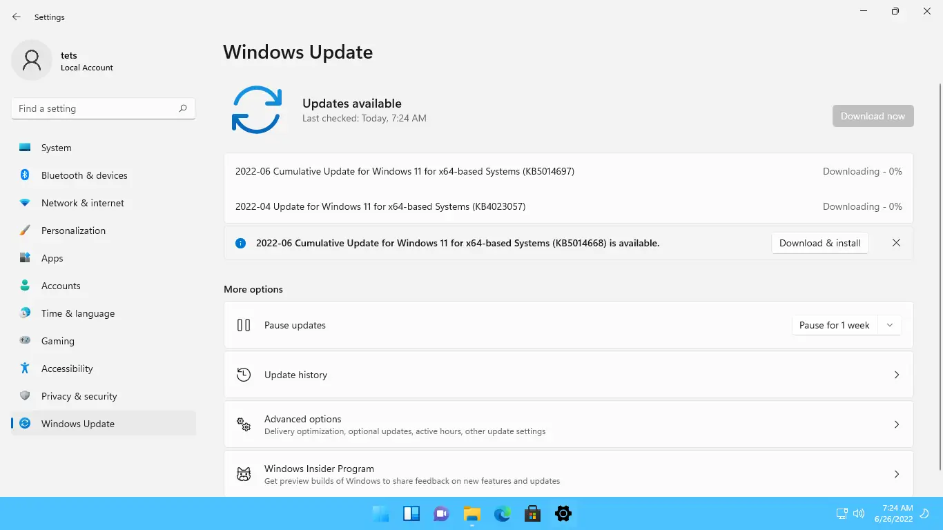 Работа с приложением