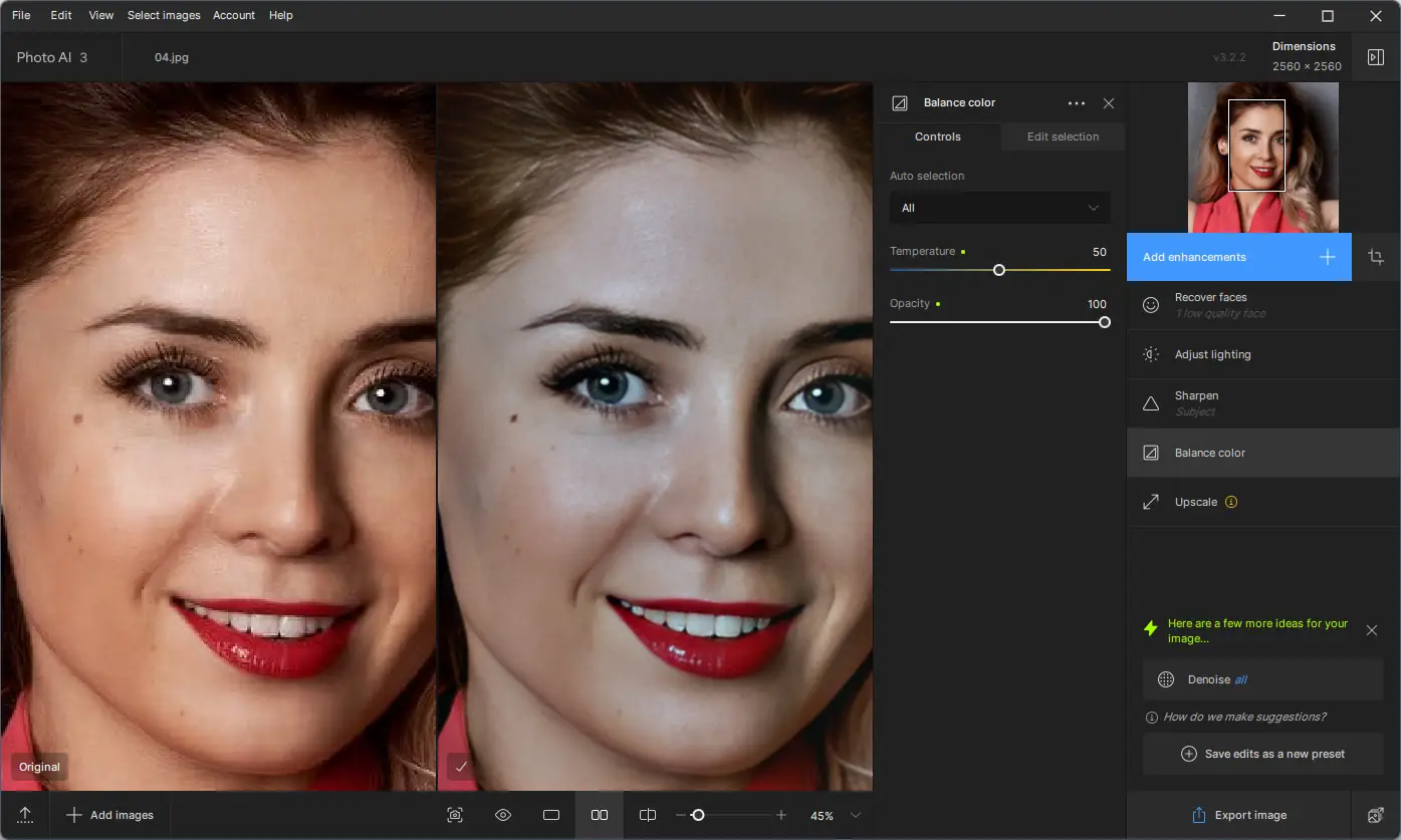 Работа с приложением