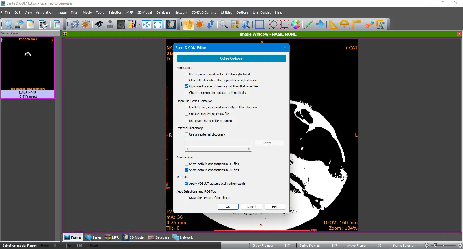 Работа с приложением