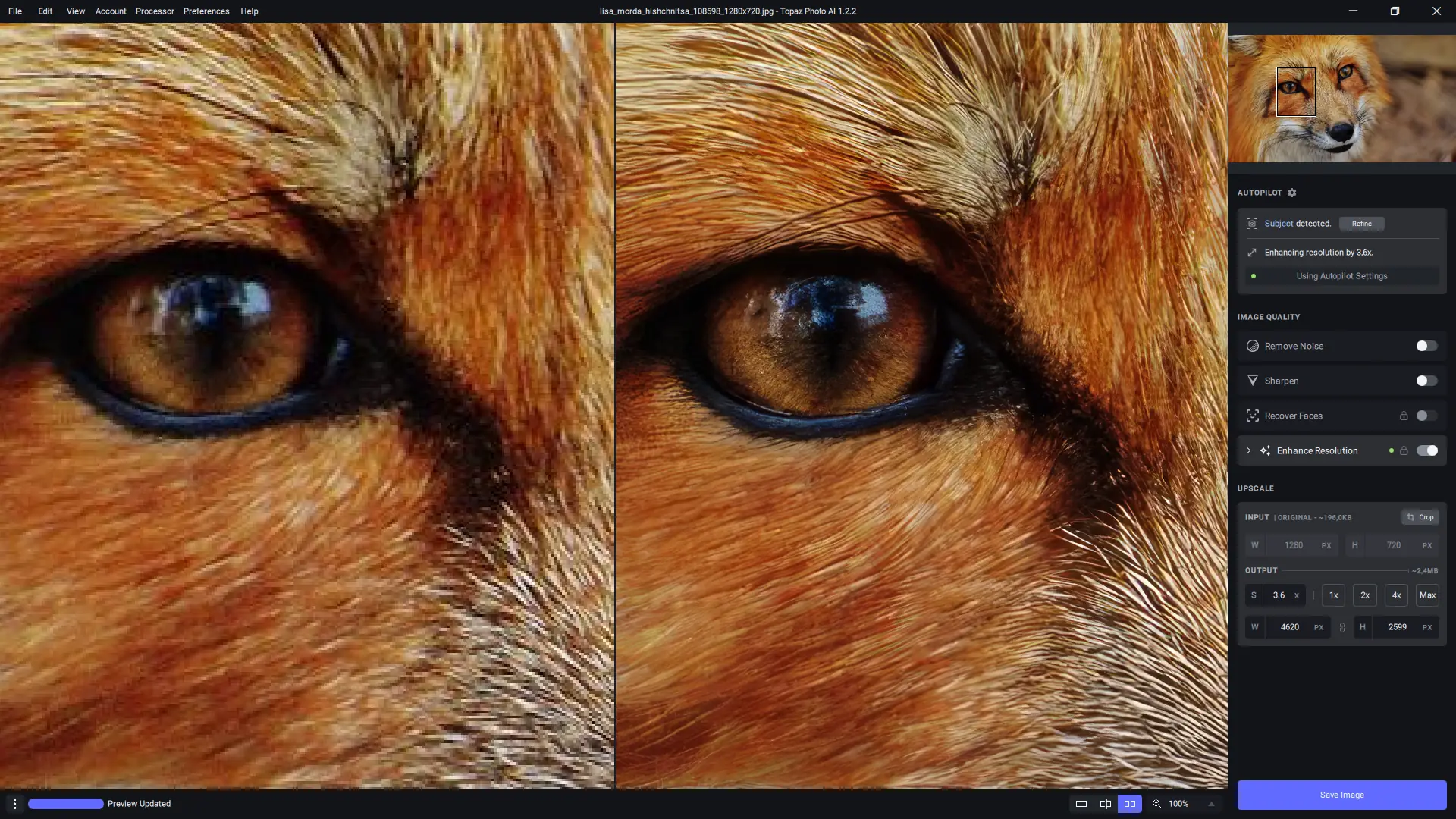 Работа с приложением