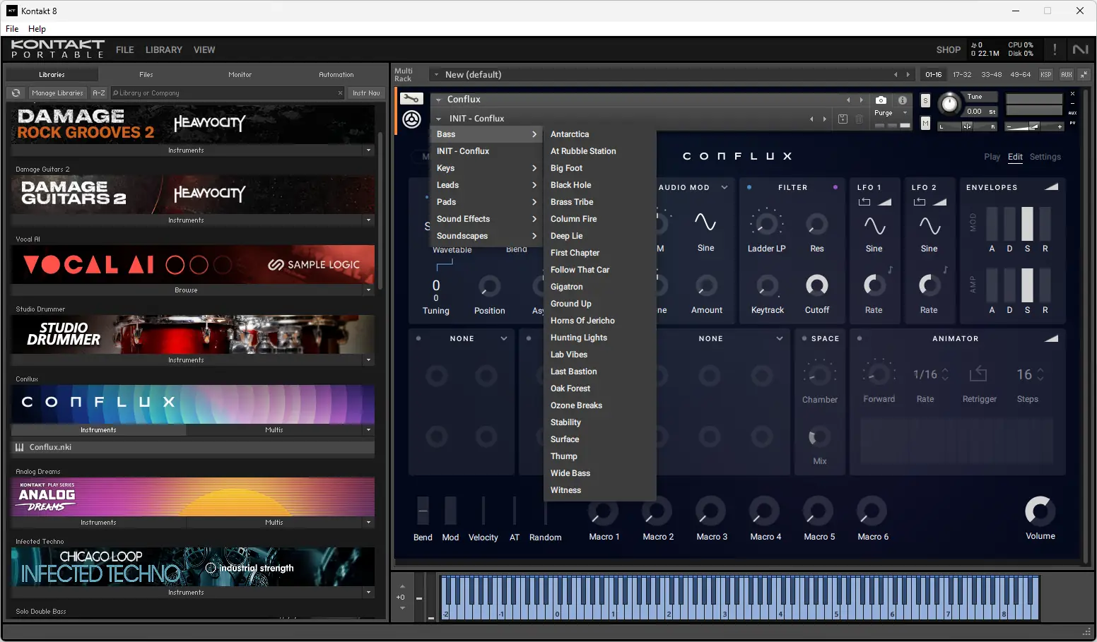 Работа с приложением