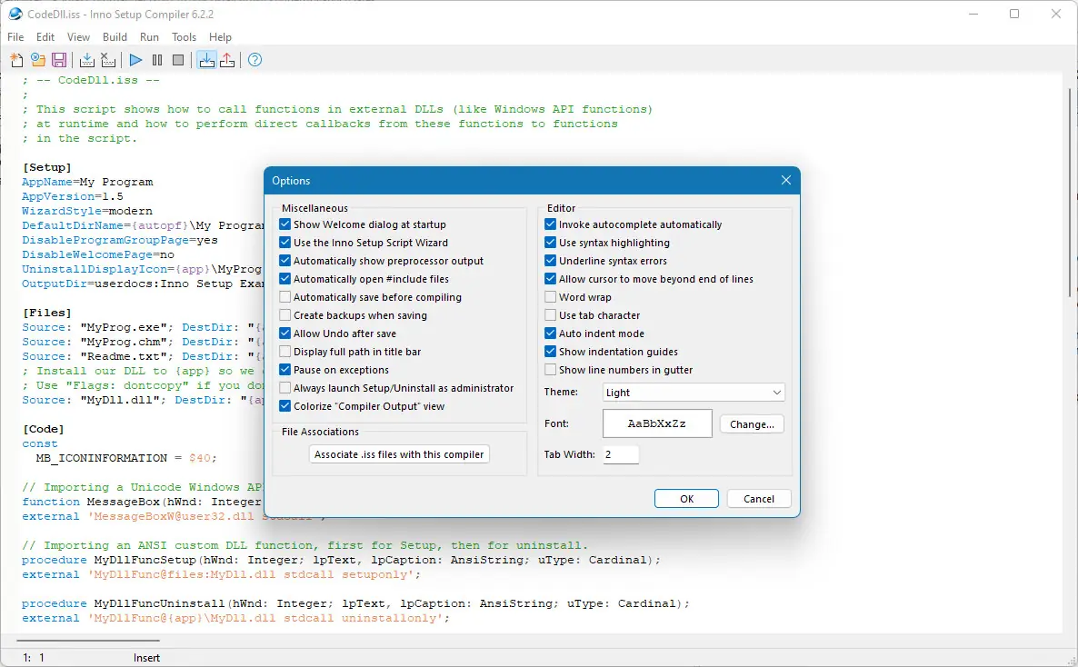 Работа с приложением