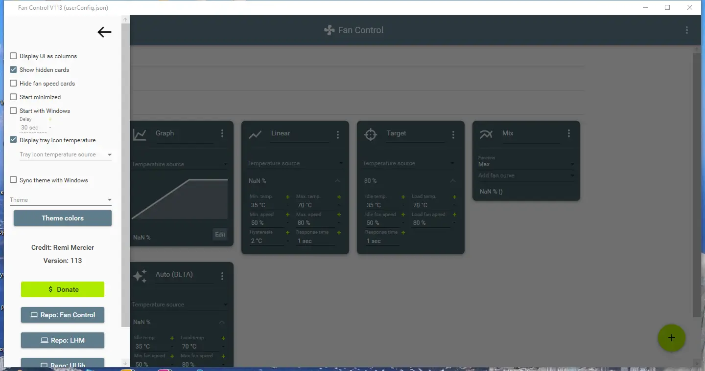 Работа с приложением