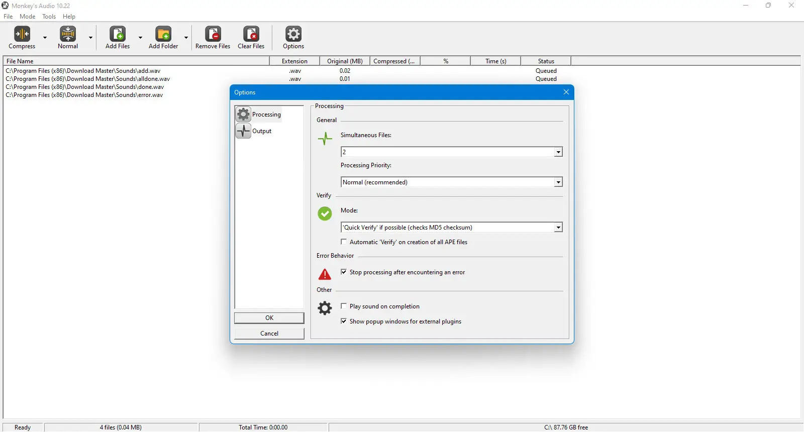 Работа с приложением