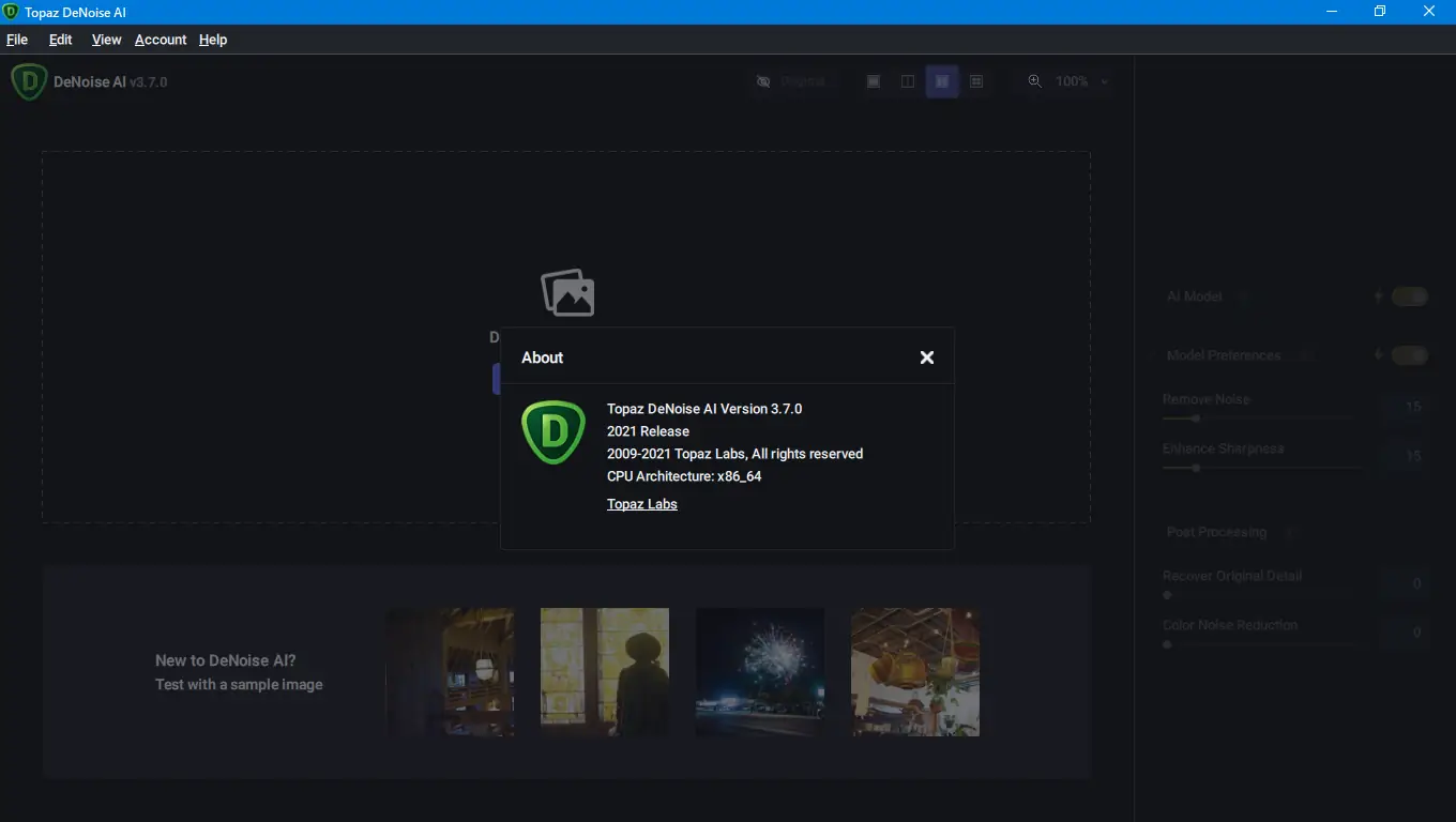 Работа с приложением