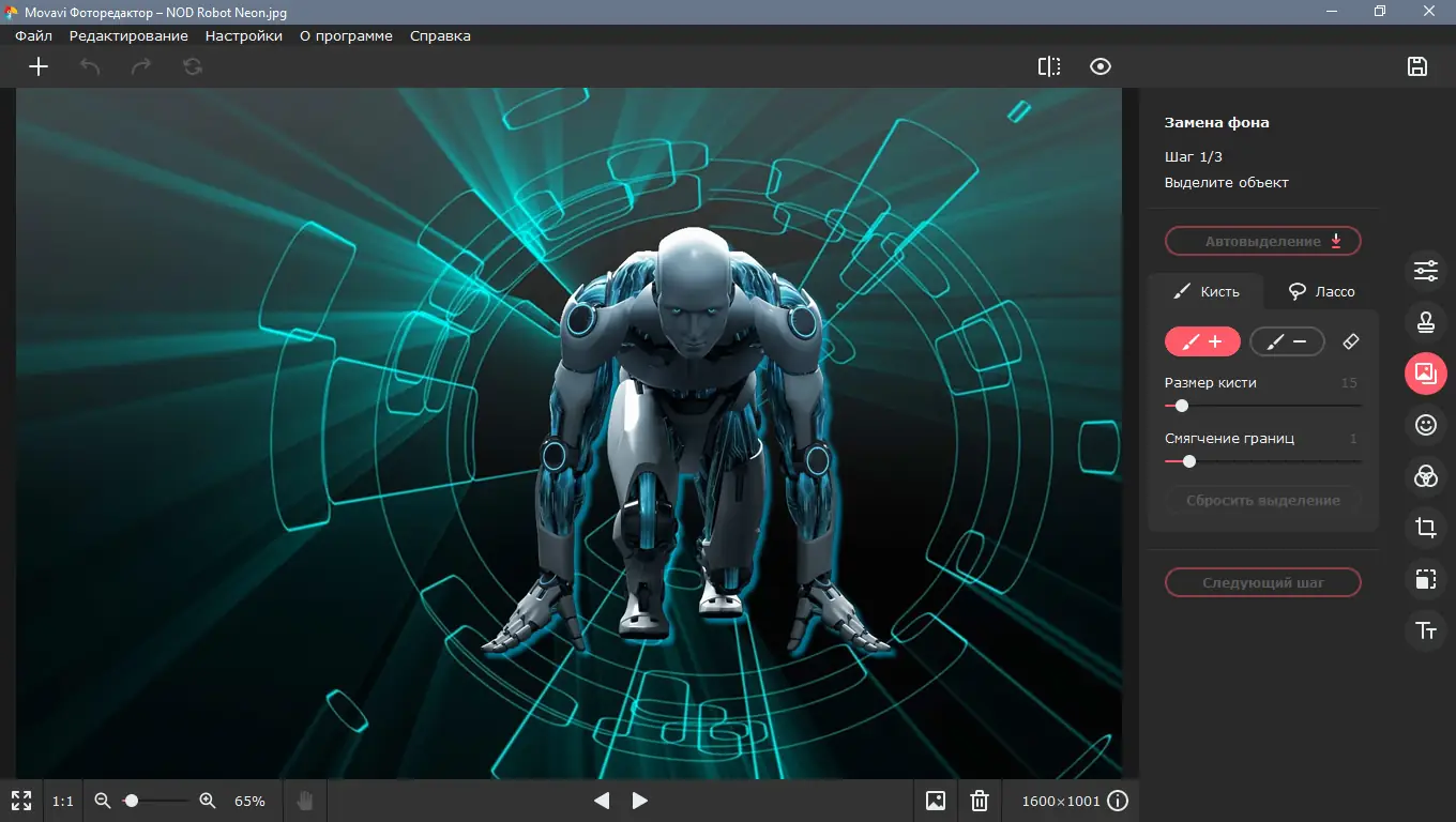 Работа с приложением