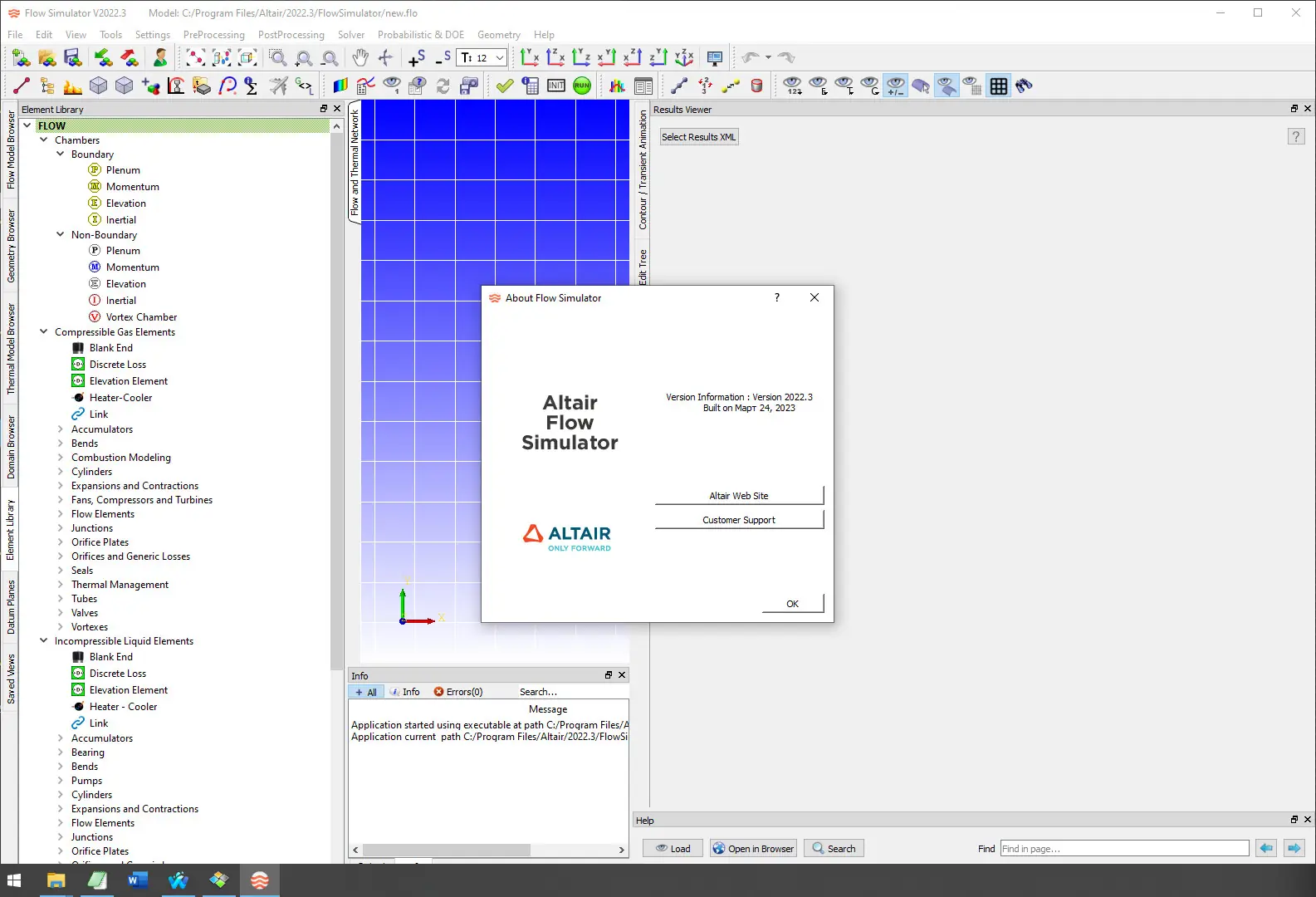 Работа с приложением