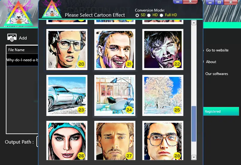 Работа с приложением