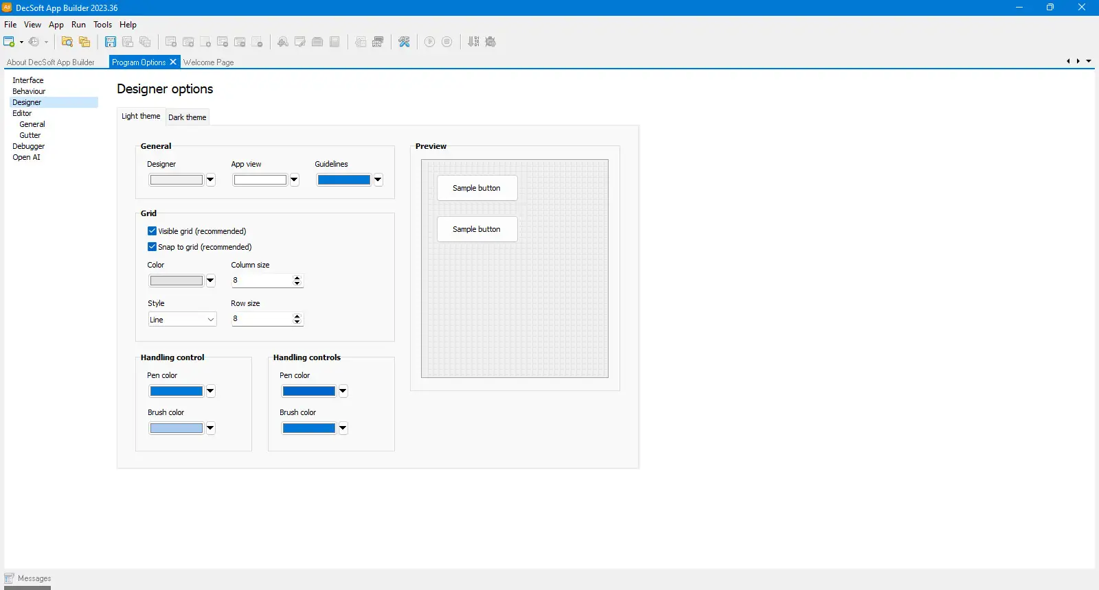 Работа с приложением