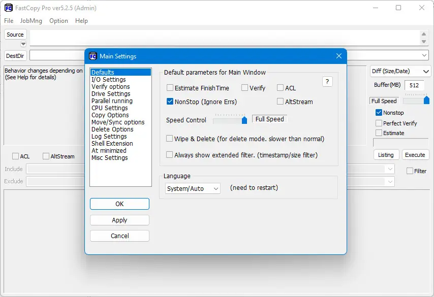 Работа с приложением