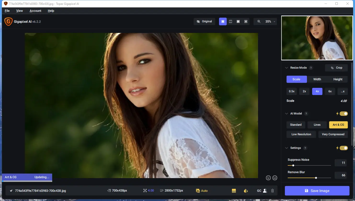 Работа с приложением