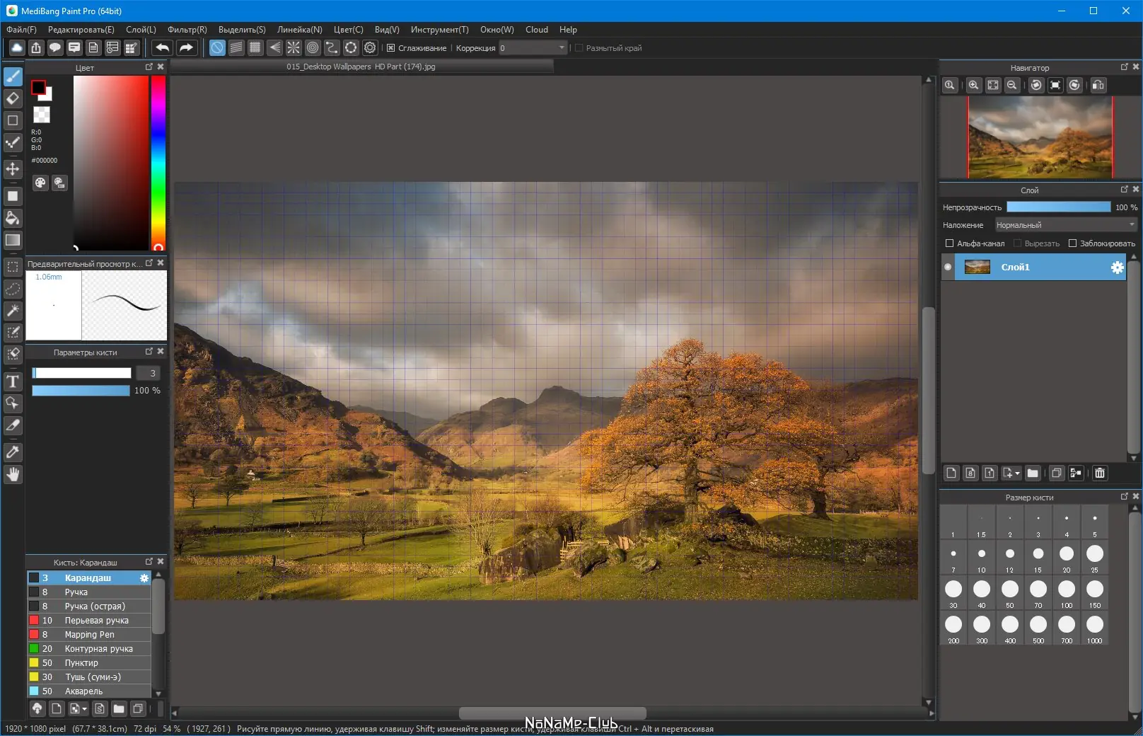 Работа с приложением