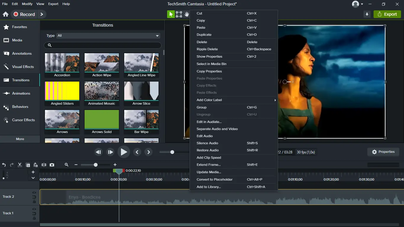 Работа с приложением