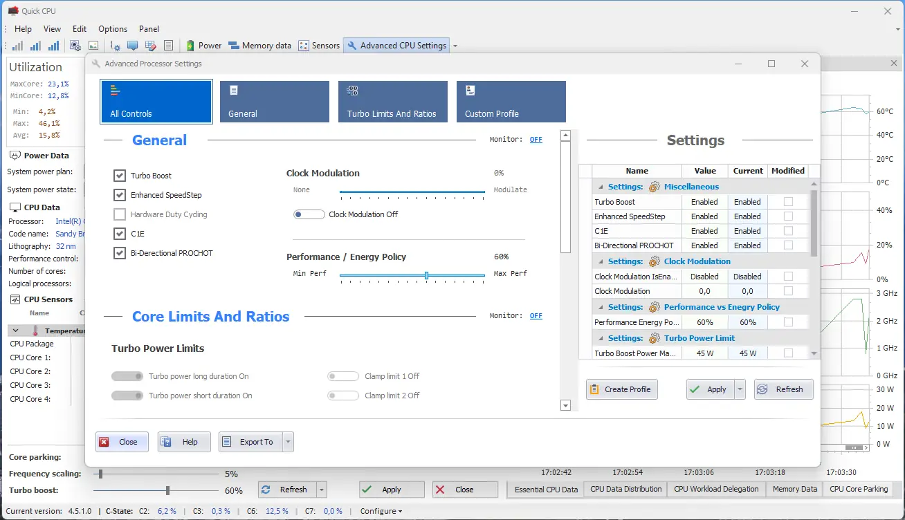 Работа с приложением