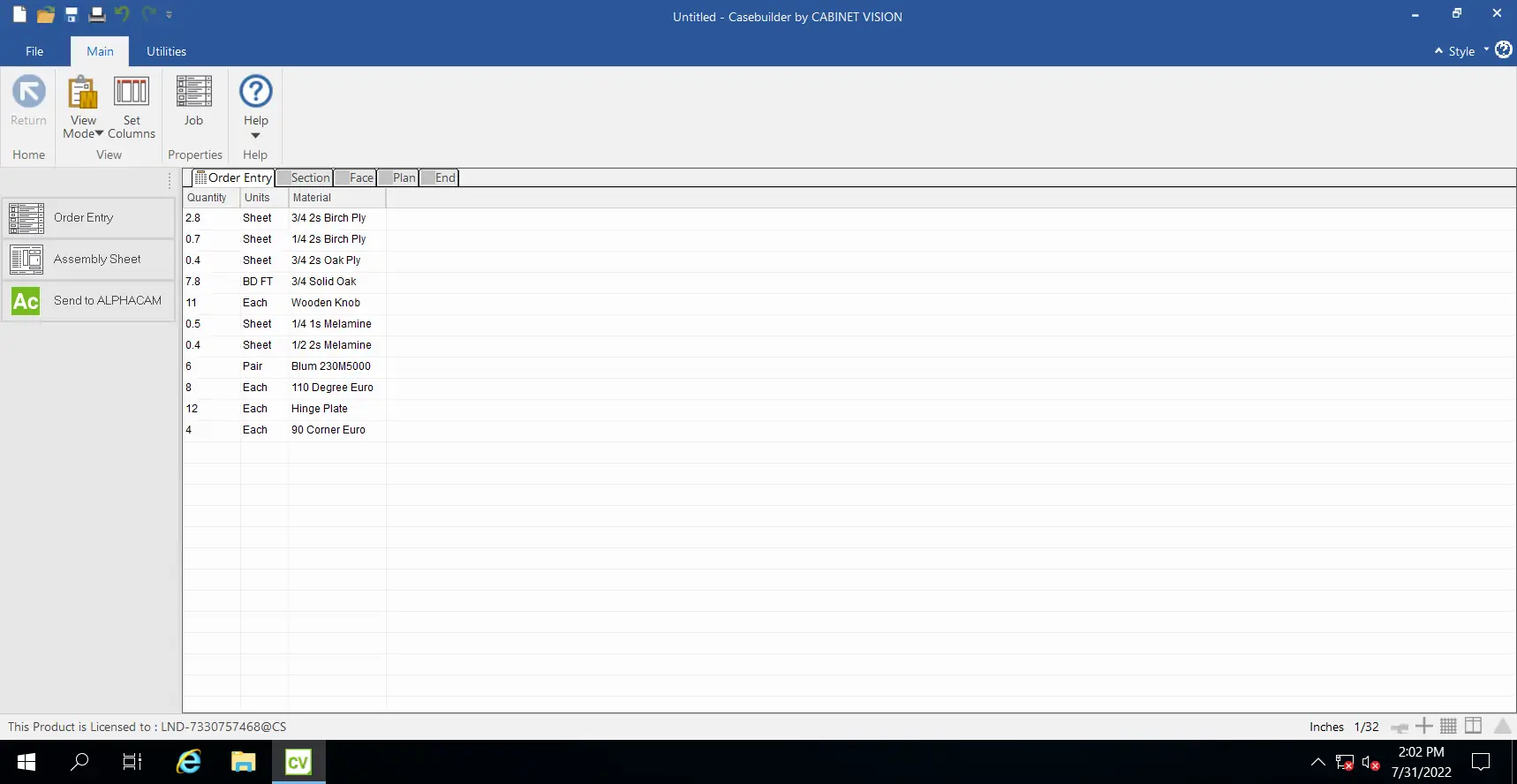 Работа с приложением