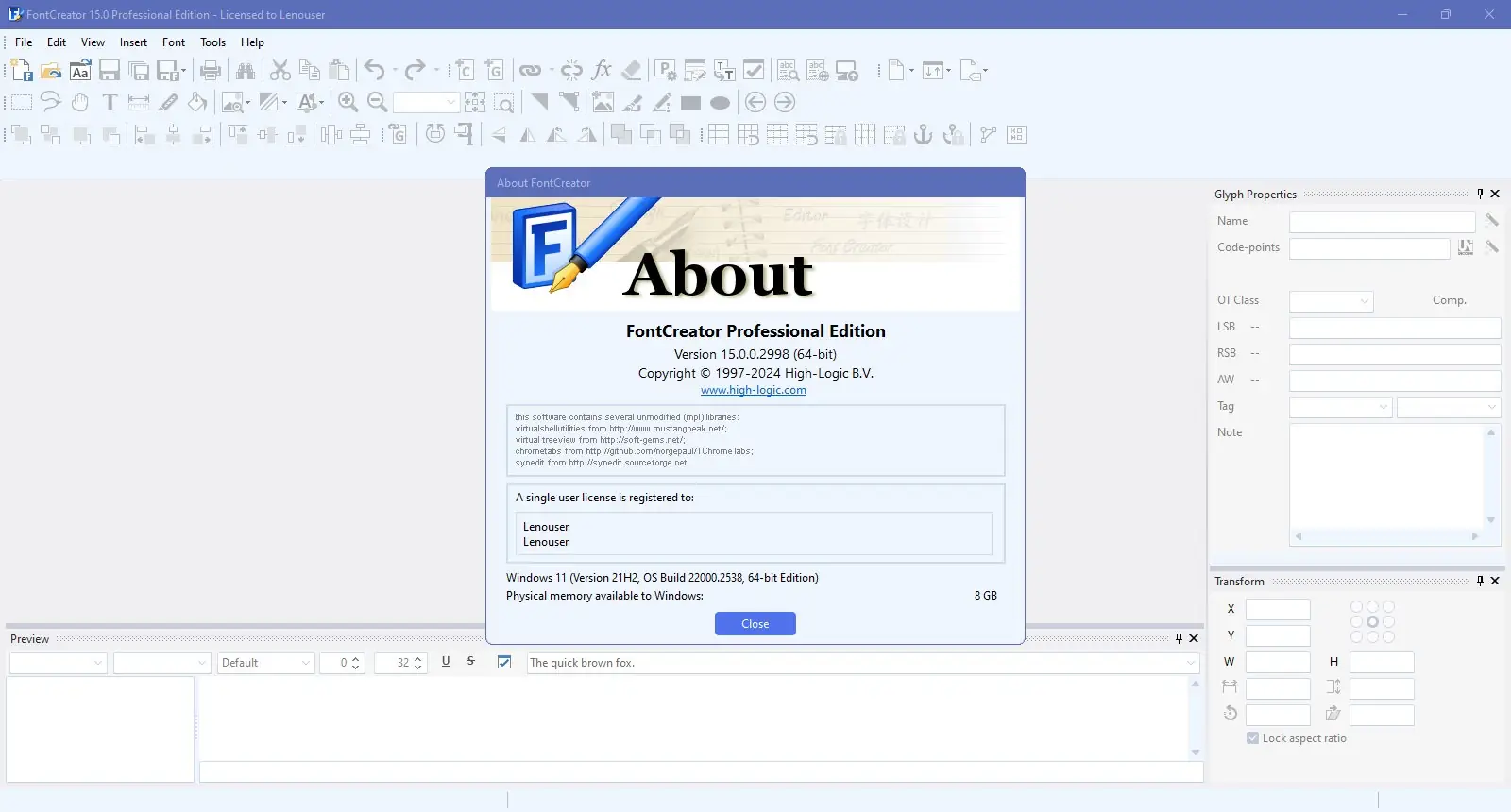 Работа с приложением