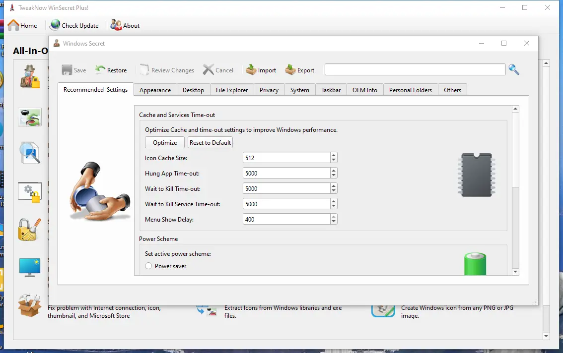 Работа с приложением