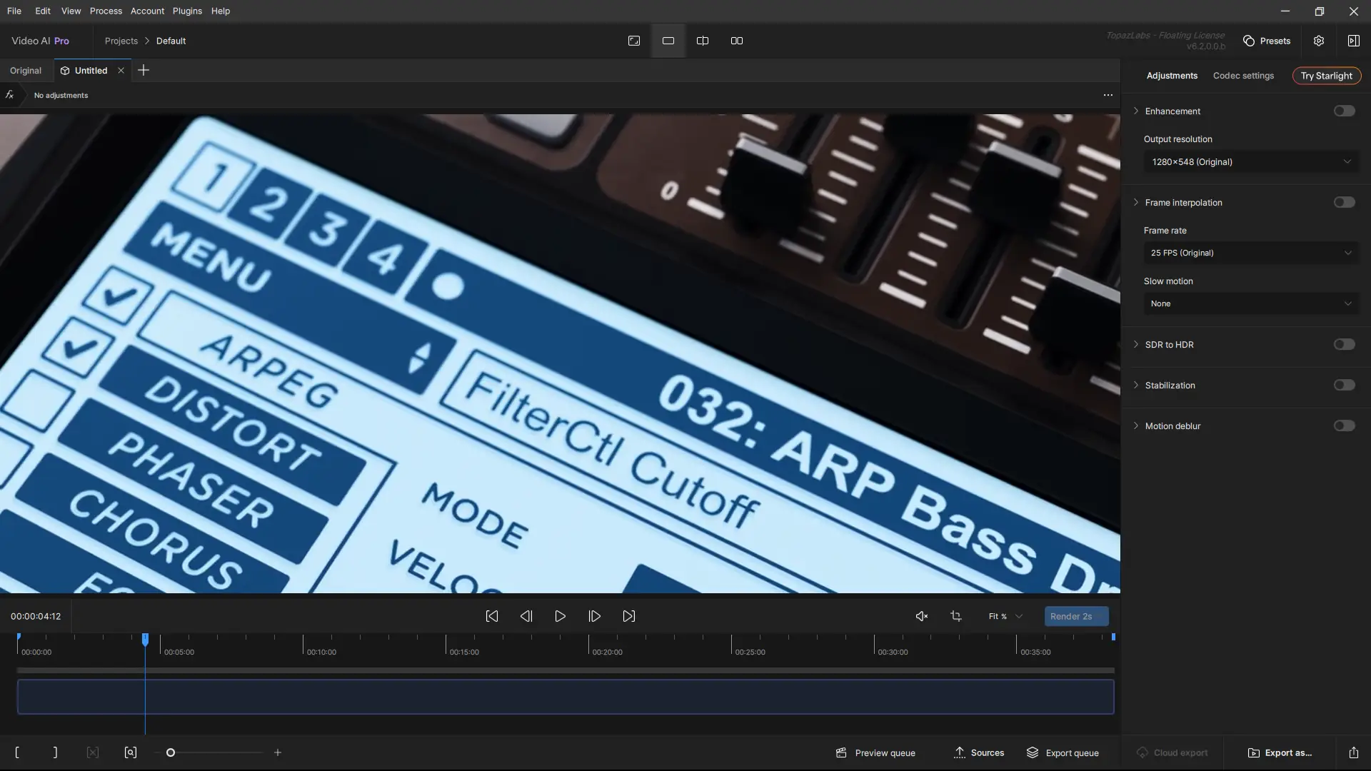 Работа с приложением