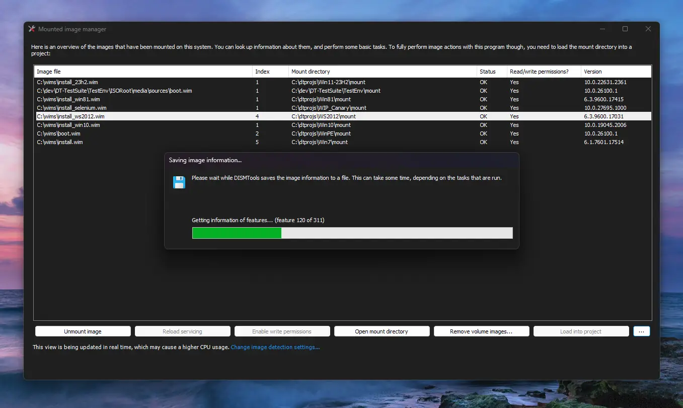 Работа с приложением