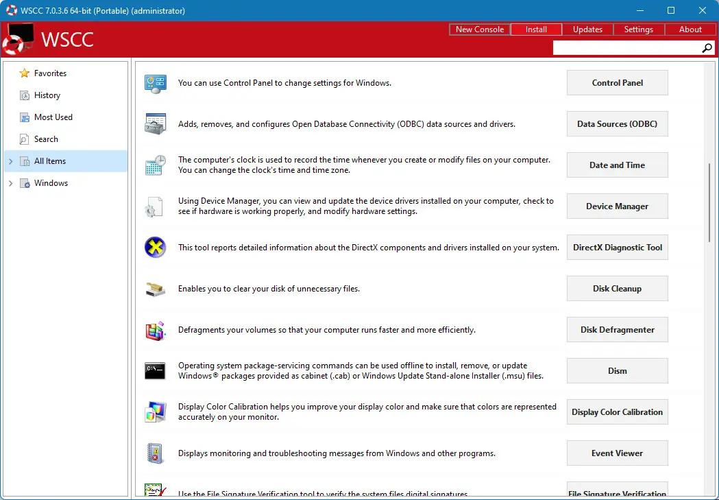 Работа с приложением