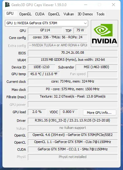 Работа с приложением