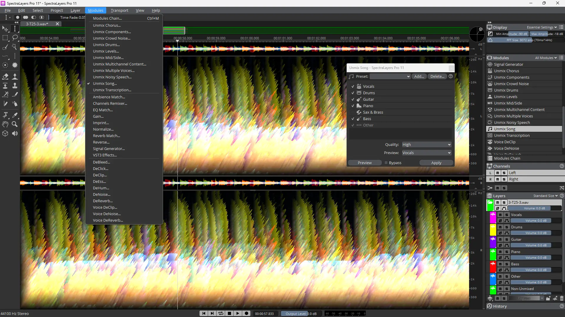 Работа с приложением