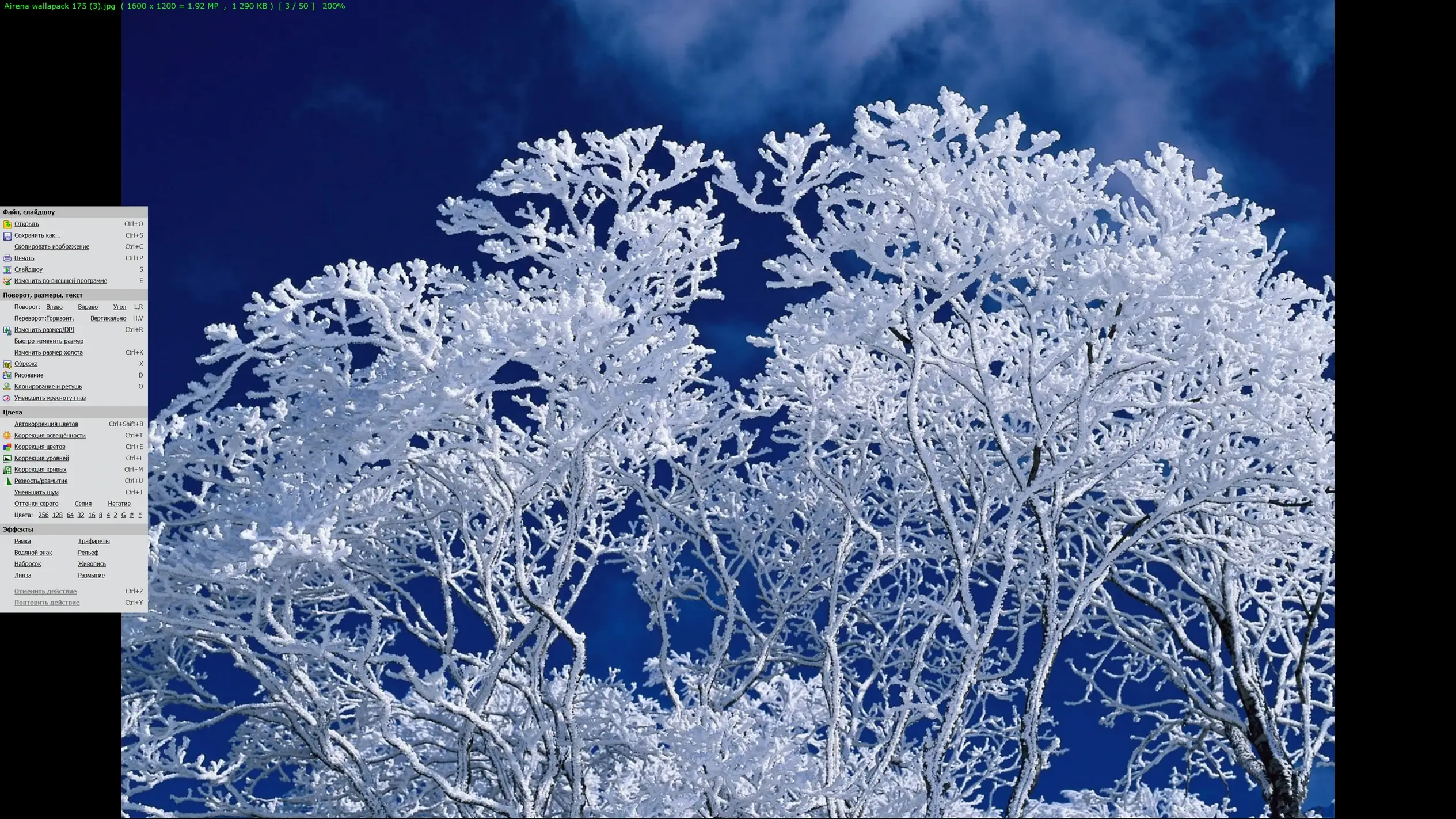 Работа с приложением