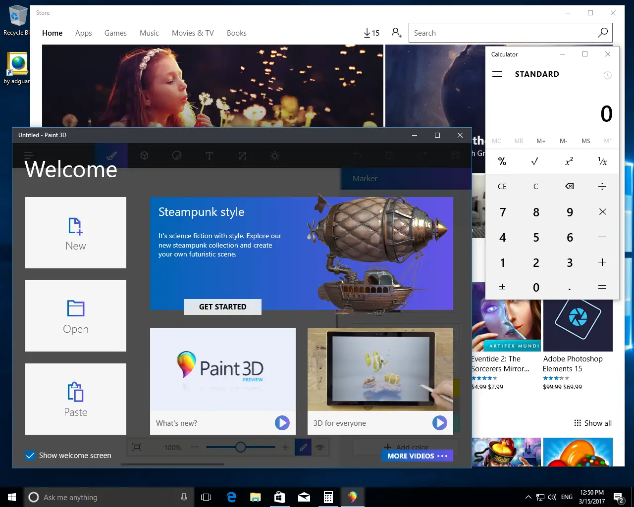 Работа с приложением