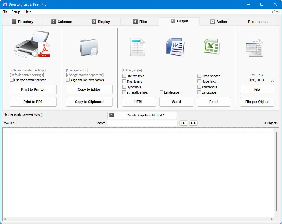 Работа с приложением