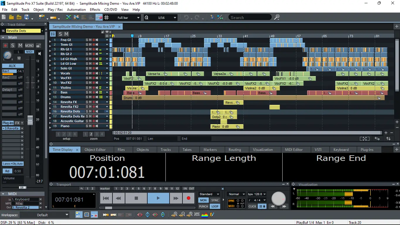 Работа с приложением