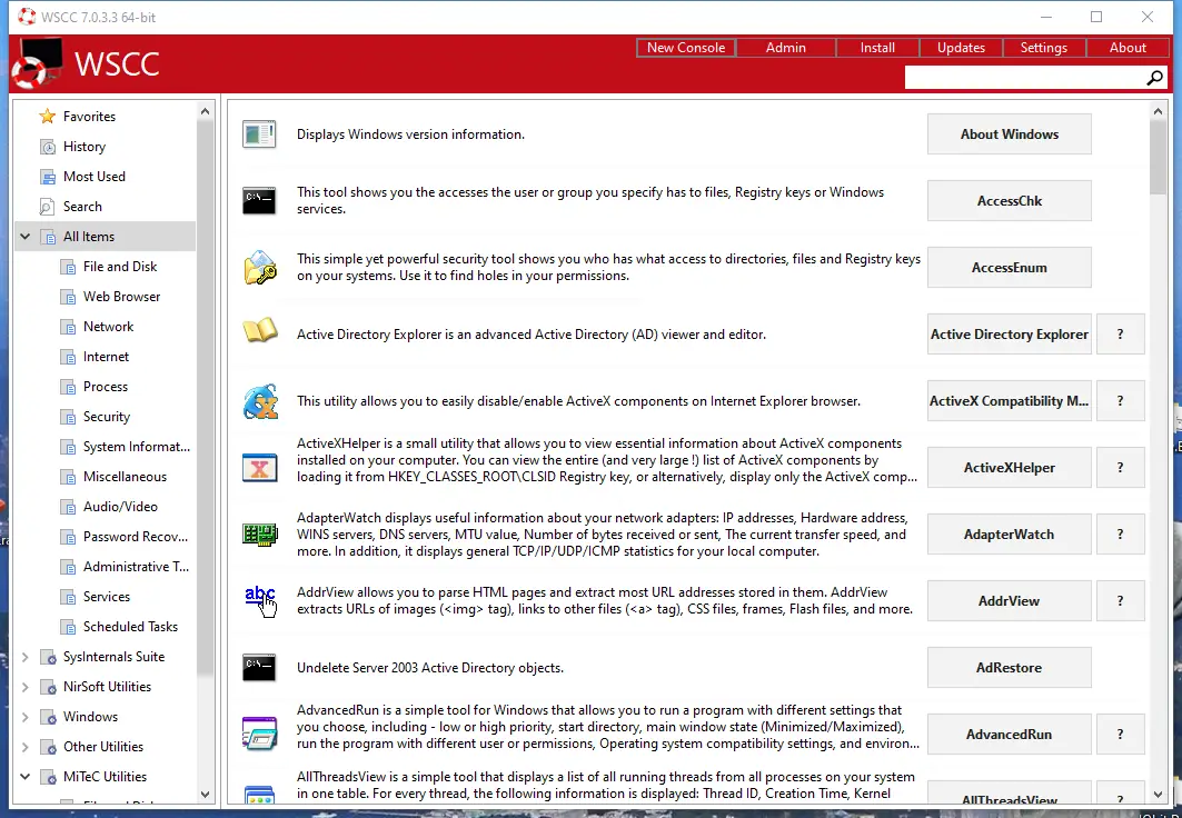 Работа с приложением