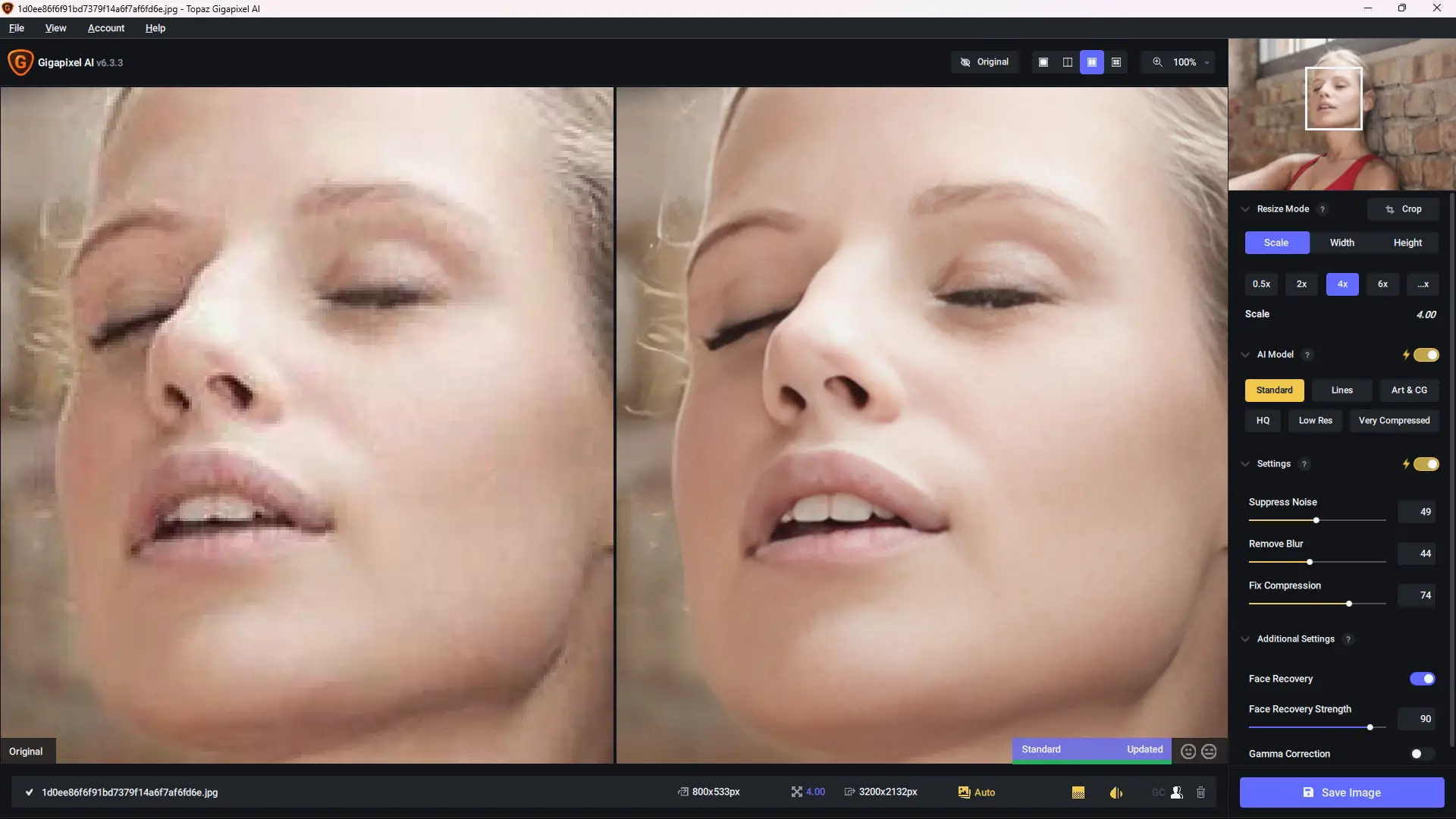 Работа с приложением