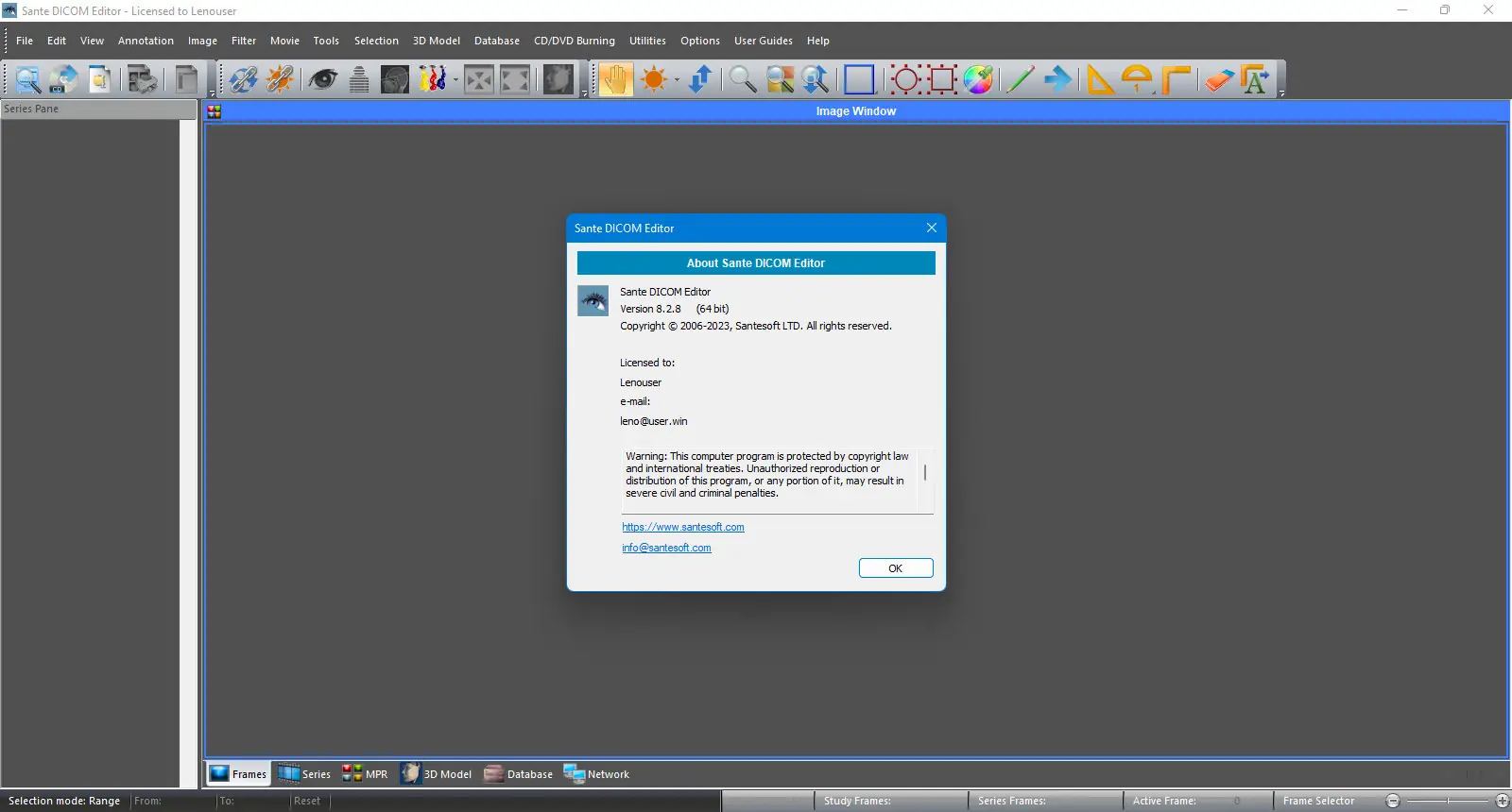 Работа с приложением