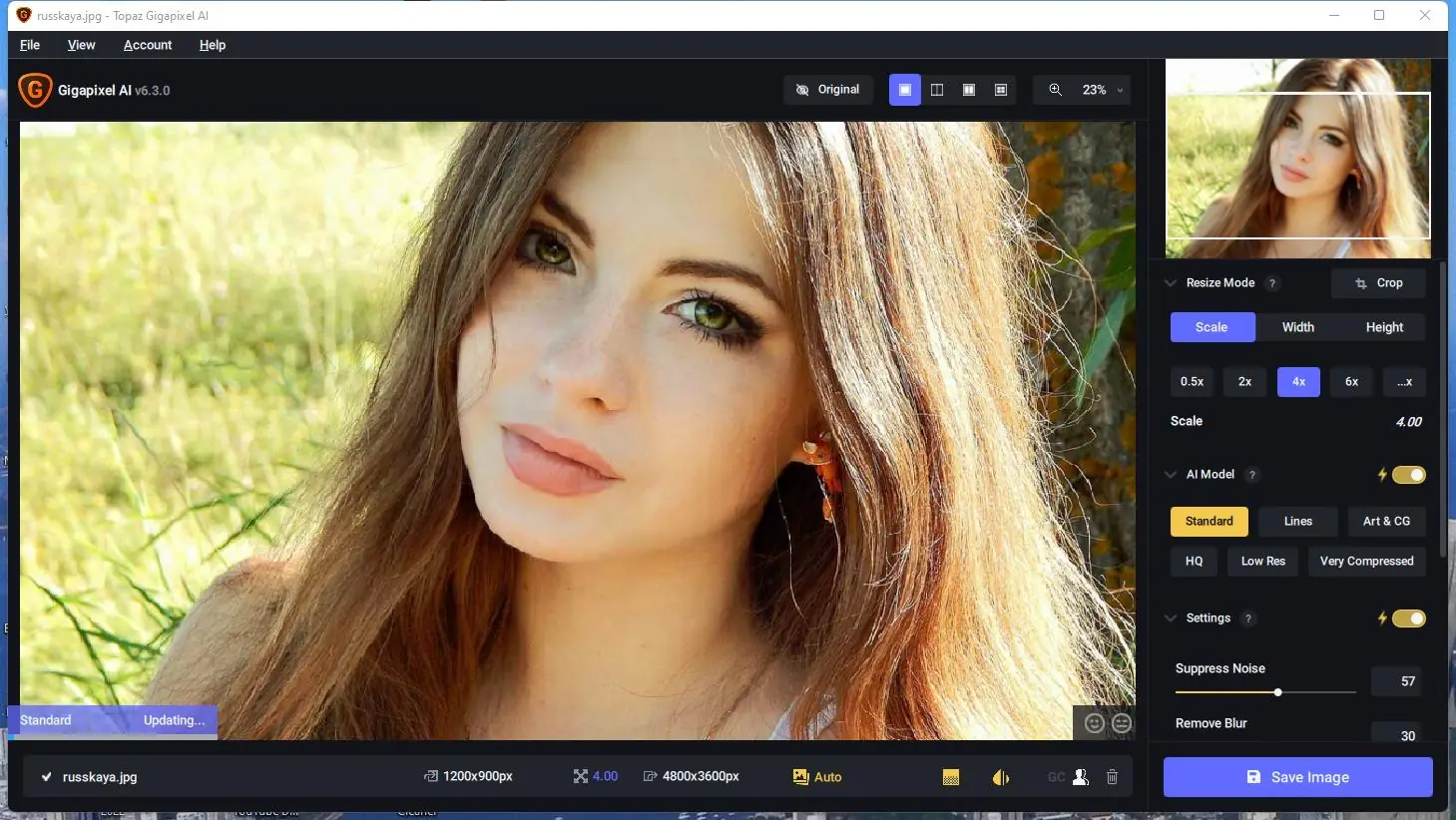 Работа с приложением