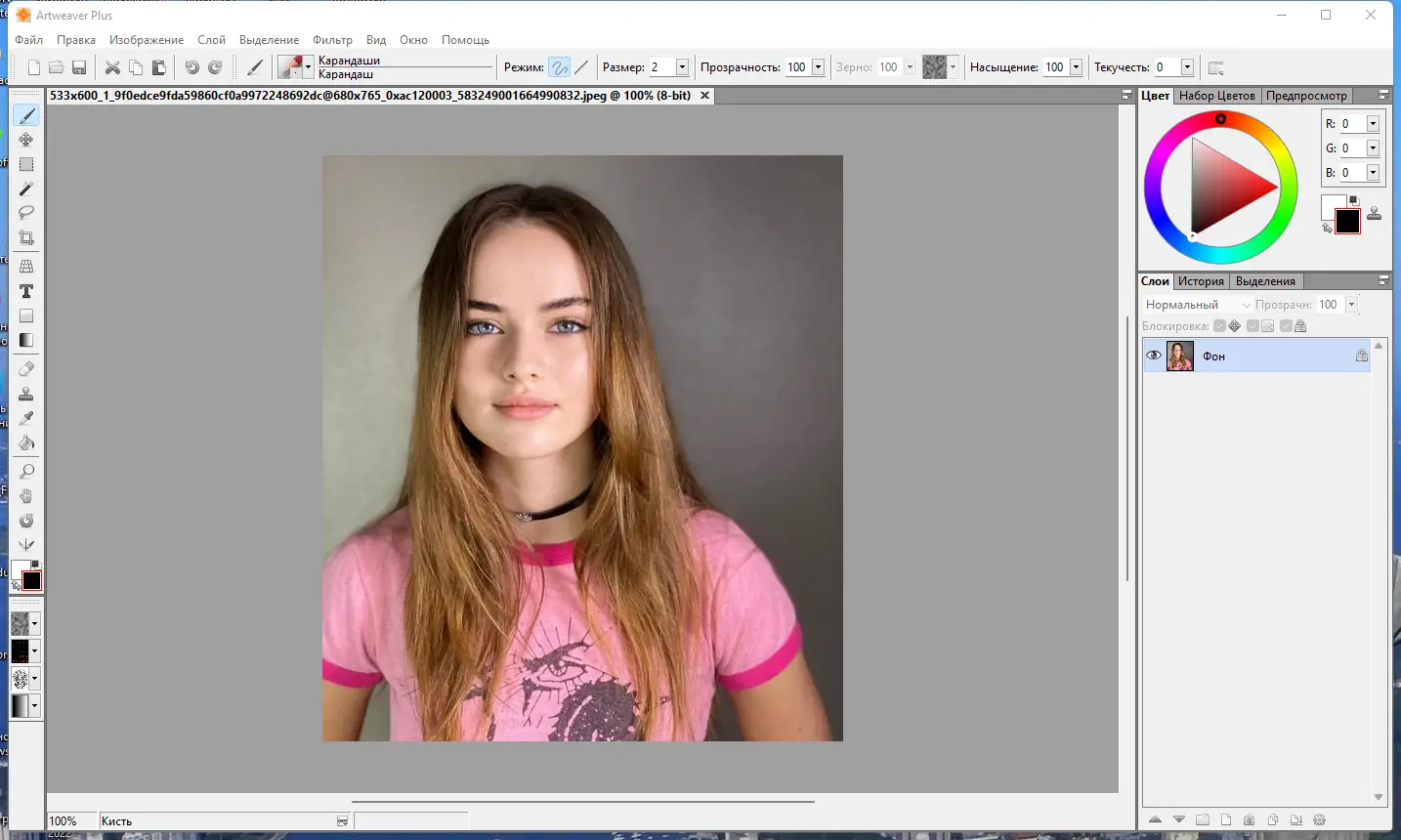 Работа с приложением